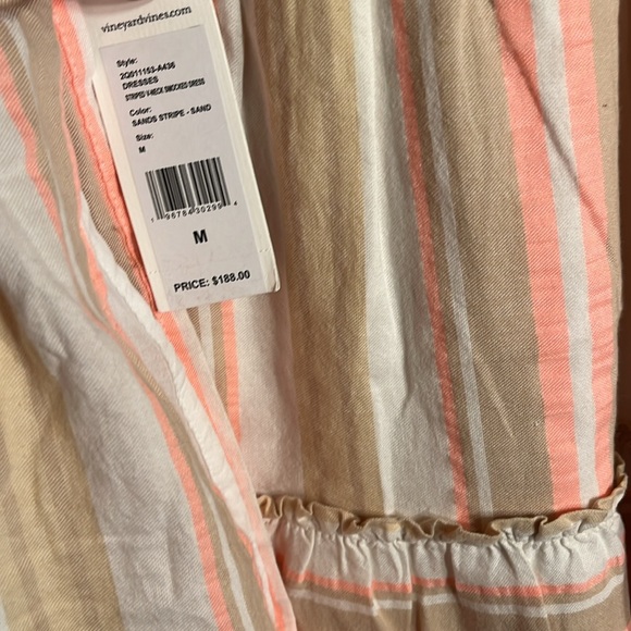 Vineyard Vines Striped Smocked Dress- M - Picture 4 of 5